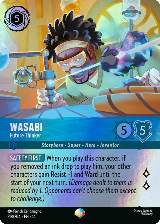 Image for Wasabi - Future Thinker (Epic) (218/204) (Holofoil) [Hyperia City] (14) - Disney Lorcana