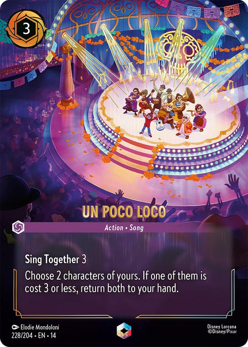 Image for Un Poco Loco (Enchanted) (228/204) (Holofoil) [Hyperia City] (14) - Disney Lorcana