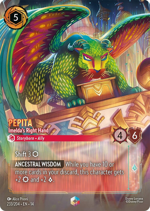 Image for Pepita - Imelda's Right Hand (Enchanted) (233/204) (Holofoil) [Hyperia City] (14) - Disney Lorcana