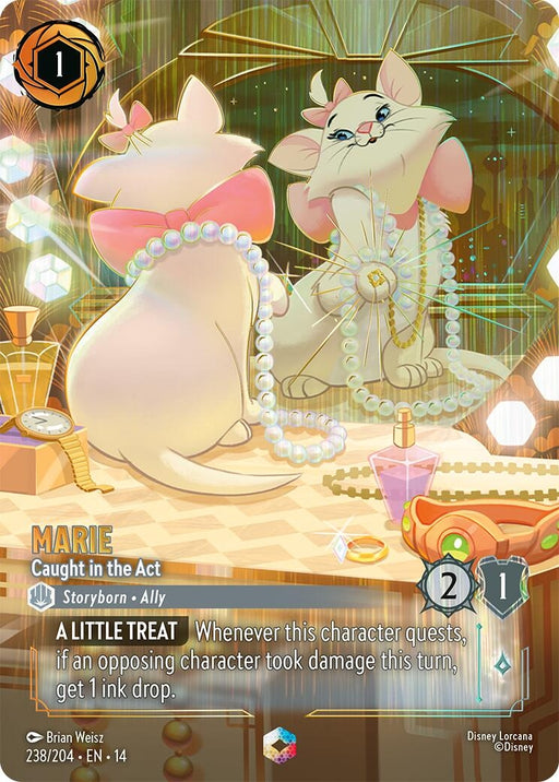 Image for Marie - Caught in the Act (Enchanted) (238/204) (Holofoil) [Hyperia City] (14) - Disney Lorcana
