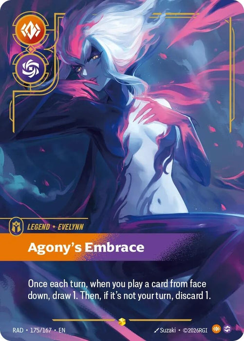 Image for Evelynn, Agony's Embrace (Overnumbered) (175/167) (Foil) [Radiance] (RAD) - Riftbound: League of Legends Trading Card Game