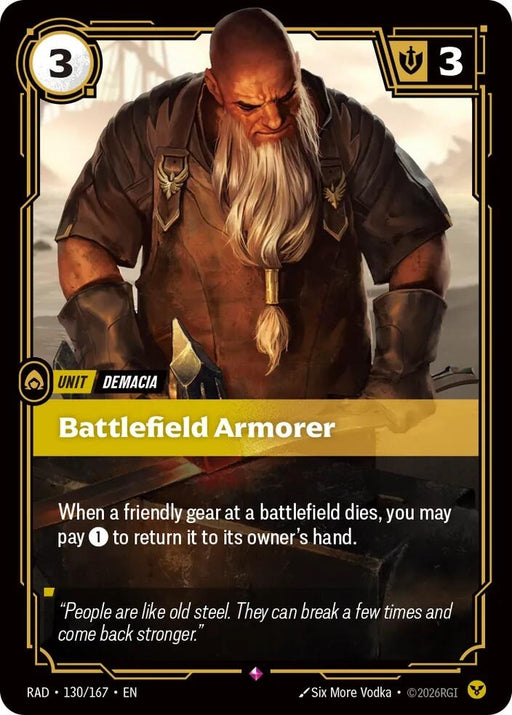 Image for Battlefield Armorer (130/167) (Foil) [Radiance] (RAD) - Riftbound: League of Legends Trading Card Game