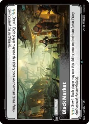 Image for Black Market (158/167) (Foil) [Radiance] (RAD) - Riftbound: League of Legends Trading Card Game
