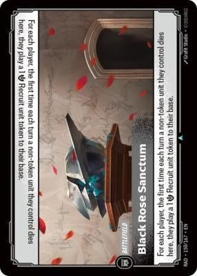 Image for Black Rose Sanctum (159/167) [Radiance] (RAD) - Riftbound: League of Legends Trading Card Game