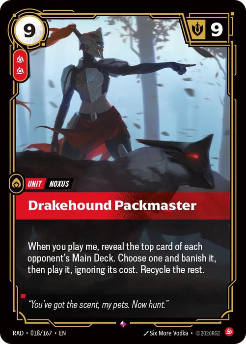 Drakehound Packmaster (018/167) (Foil) [Radiance] (RAD)
