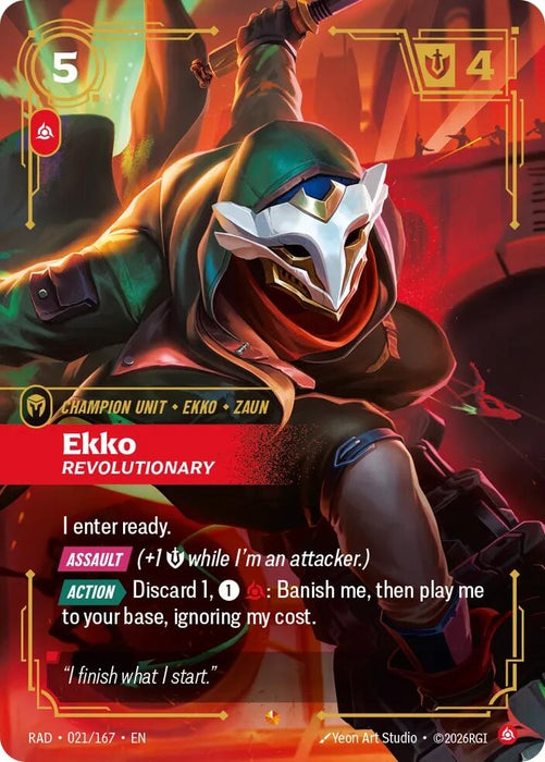 Ekko, Revolutionary (021/167) (Foil) [Radiance] (RAD)