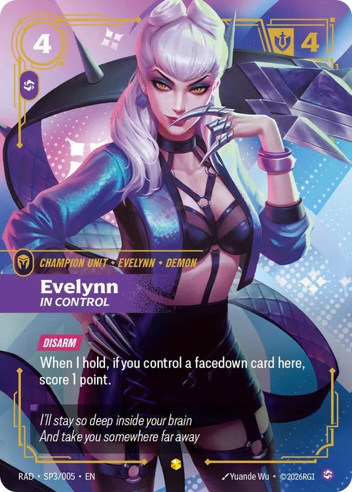 Image for Evelynn, In Control (SP) (SP3/005) (Foil) [Radiance] (RAD) - Riftbound: League of Legends Trading Card Game