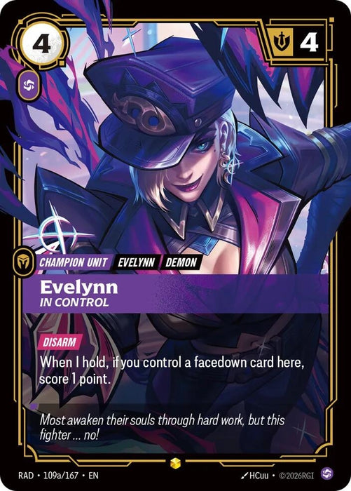 Image for Evelynn, In Control (Alternate Art) (109a/167) (Foil) [Radiance] (RAD) - Riftbound: League of Legends Trading Card Game