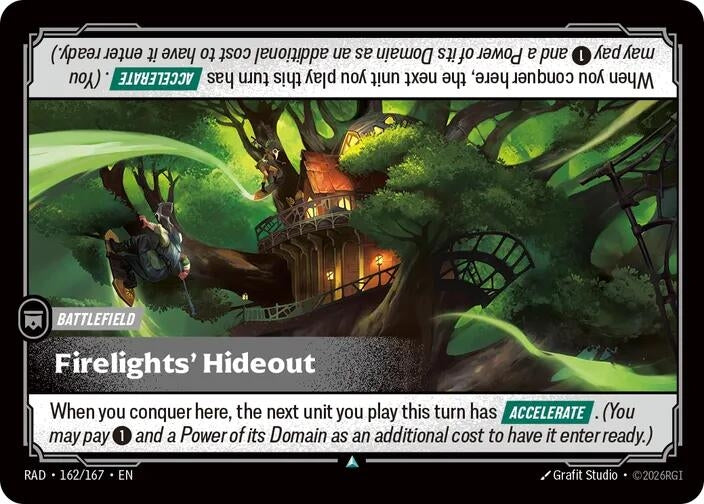 Image for Firelights' Hideout (162/167) (Foil) [Radiance] (RAD) - Riftbound: League of Legends Trading Card Game
