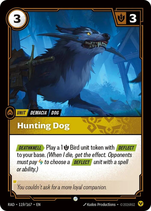 Image for Hunting Dog (119/167) [Radiance] (RAD) - Riftbound: League of Legends Trading Card Game