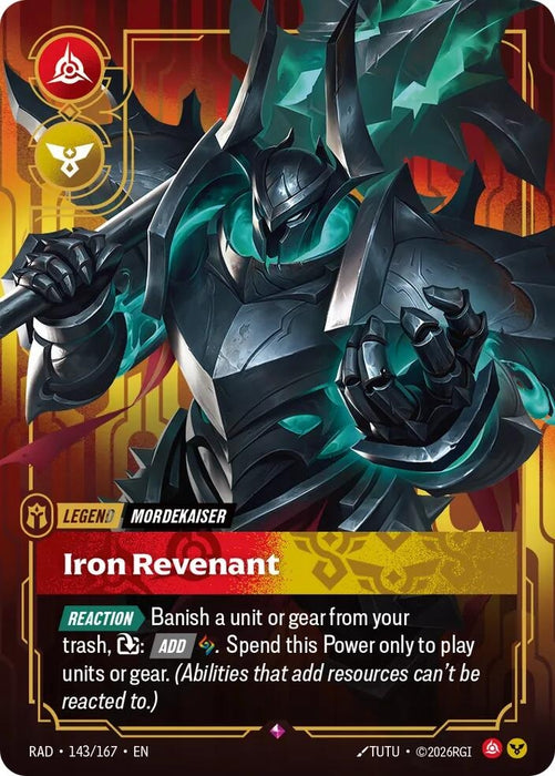 Mordekaiser, Iron Revenant (143/167) (Foil) [Radiance] (RAD)