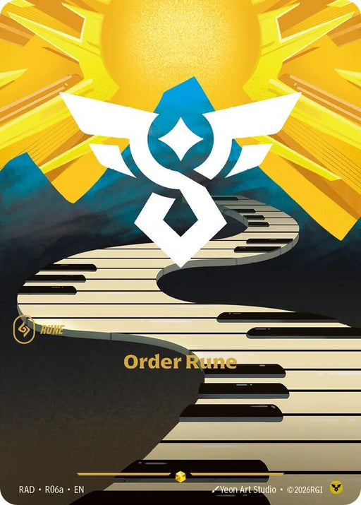 Image for Order Rune (R06a) (R06a) (Foil) [Radiance] (RAD) - Riftbound: League of Legends Trading Card Game