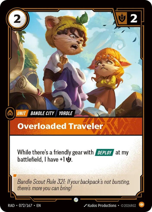 Image for Overloaded Traveler (072/167) [Radiance] (RAD) - Riftbound: League of Legends Trading Card Game