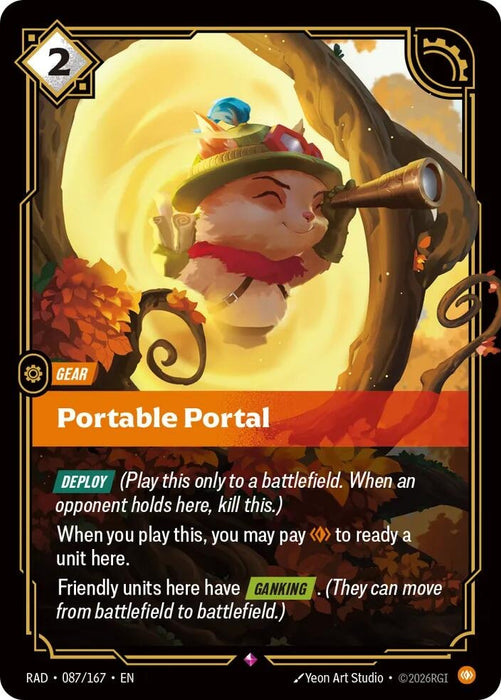 Image for Portable Portal (087/167) (Foil) [Radiance] (RAD) - Riftbound: League of Legends Trading Card Game