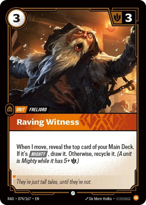 Image for Raving Witness (074/167) (Foil) [Radiance] (RAD) - Riftbound: League of Legends Trading Card Game