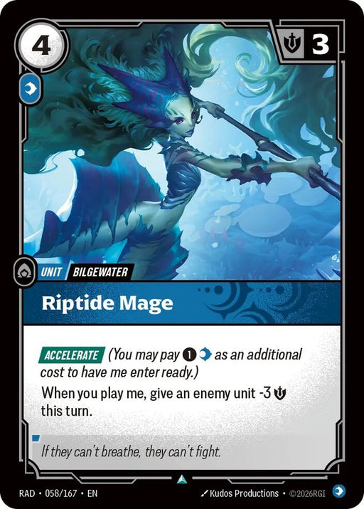 Image for Riptide Mage (058/167) [Radiance] (RAD) - Riftbound: League of Legends Trading Card Game
