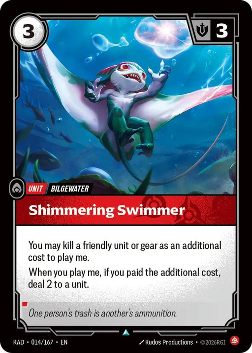 Image for Shimmering Swimmer (014/167) (Foil) [Radiance] (RAD) - Riftbound: League of Legends Trading Card Game