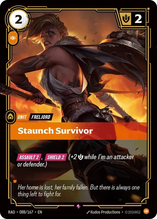 Staunch Survivor (088/167) (Foil) [Radiance] (RAD)