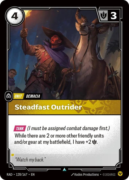 Steadfast Outrider (128/167) [Radiance] (RAD)