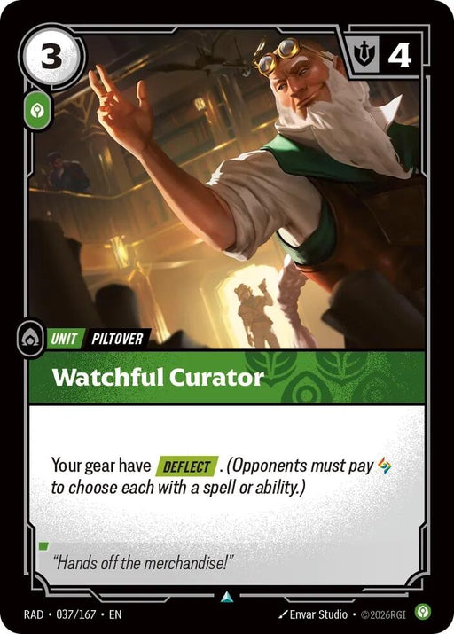 Image for Watchful Curator (037/167) (Foil) [Radiance] (RAD) - Riftbound: League of Legends Trading Card Game