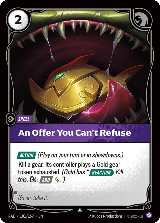 Image for An Offer You Can't Refuse (101/167) [Radiance] (RAD) - Riftbound: League of Legends Trading Card Game