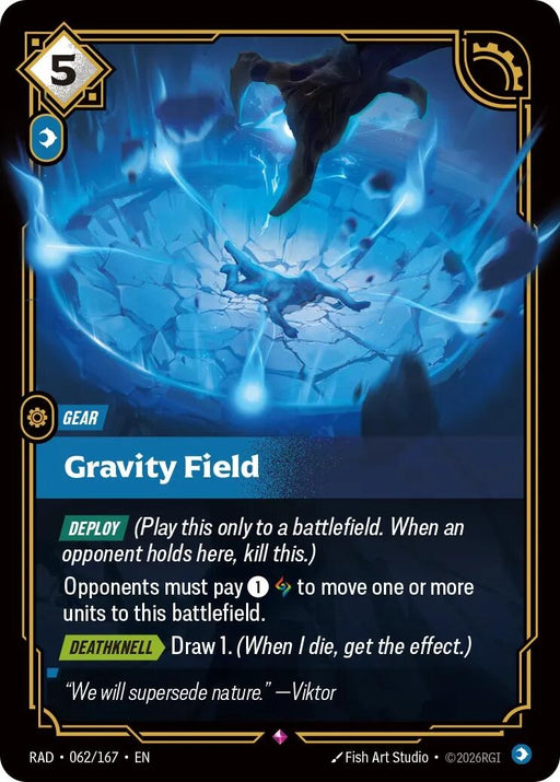 Image for Gravity Field (062/167) (Foil) [Radiance] (RAD) - Riftbound: League of Legends Trading Card Game