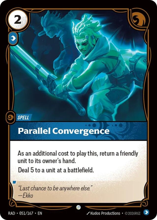 Image for Parallel Convergence (051/167) (Foil) [Radiance] (RAD) - Riftbound: League of Legends Trading Card Game