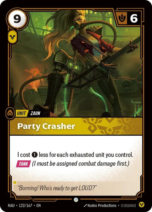 Image for Party Crasher (122/167) (Foil) [Radiance] (RAD) - Riftbound: League of Legends Trading Card Game