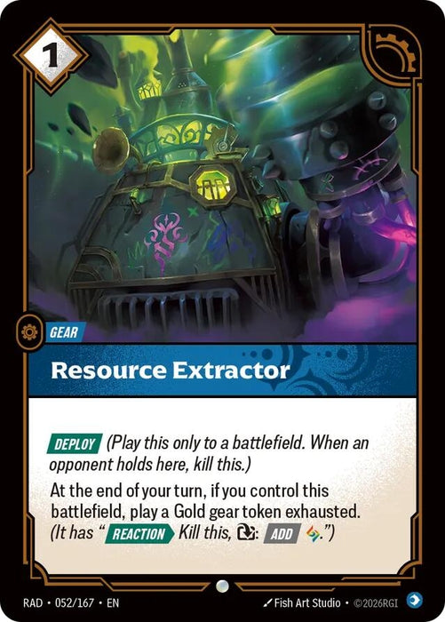 Image for Resource Extractor (052/167) [Radiance] (RAD) - Riftbound: League of Legends Trading Card Game