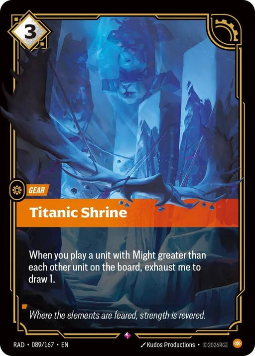 Image for Titanic Shrine (089/167) (Foil) [Radiance] (RAD) - Riftbound: League of Legends Trading Card Game