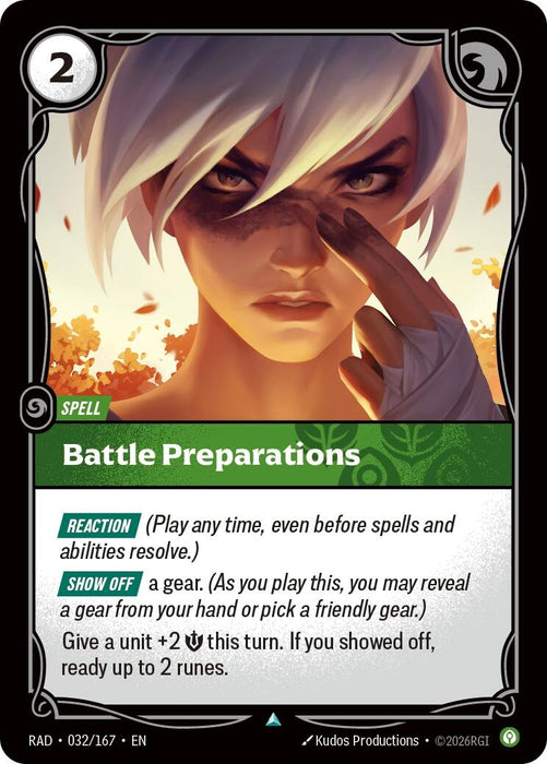Image for Battle Preparations (032/167) [Radiance] (RAD) - Riftbound: League of Legends Trading Card Game