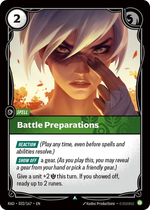 Image for Battle Preparations (032/167) [Radiance] (RAD) - Riftbound: League of Legends Trading Card Game