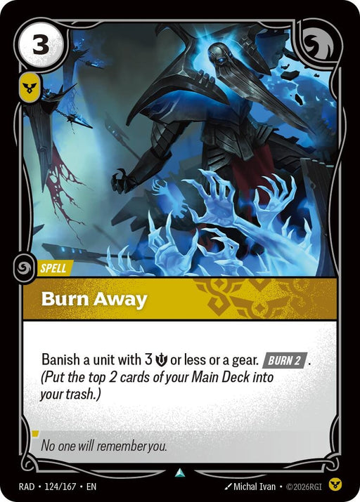 Image for Burn Away (124/167) [Radiance] (RAD) - Riftbound: League of Legends Trading Card Game