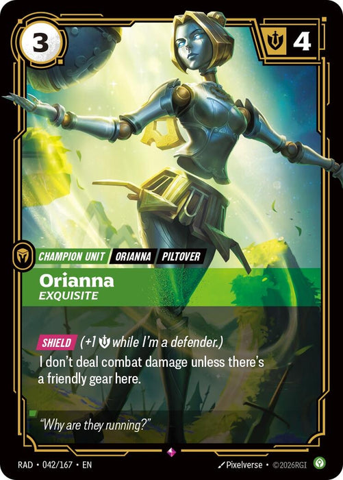 Image for Orianna, Exquisite (042/167) (Foil) [Radiance] (RAD) - Riftbound: League of Legends Trading Card Game