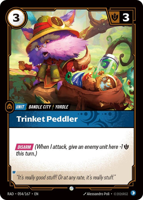 Image for Trinket Peddler (054/167) (Foil) [Radiance] (RAD) - Riftbound: League of Legends Trading Card Game