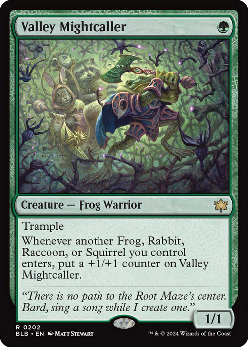 Valley Mightcaller [BLB-202] Foil - Bloomburrow