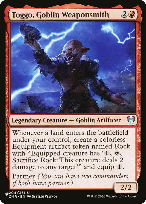 Toggo, Goblin Weaponsmith [PLST-CMR-204] - The List