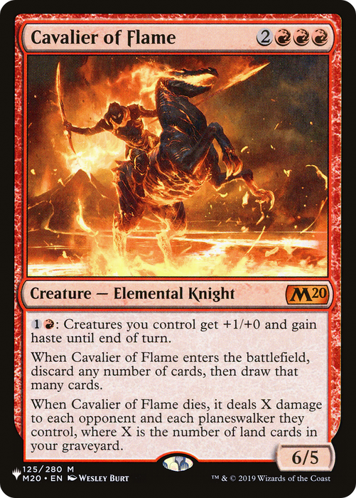 Cavalier of Flame [PLST-M20-125] - The List