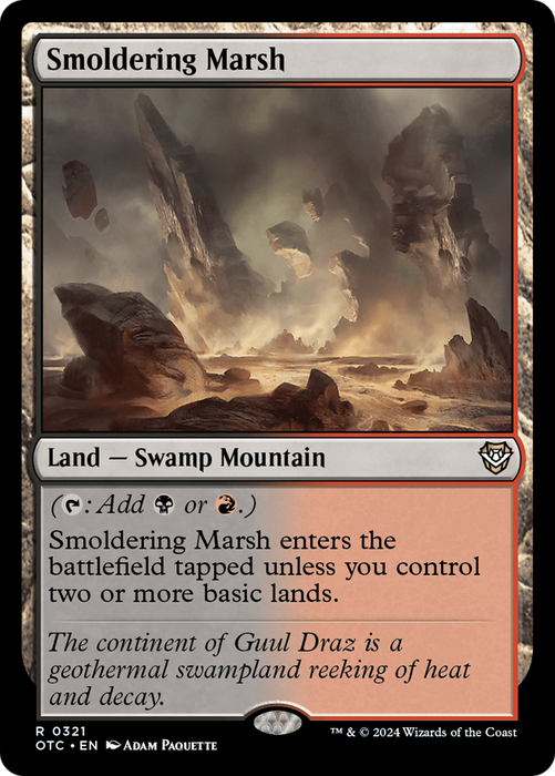 Smoldering Marsh [OTC-321] - Outlaws of Thunder Junction Commander