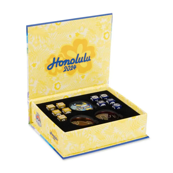 Pokemon Worlds 2024 Honolulu Coin, Damage Counter Dice & Condition Marker