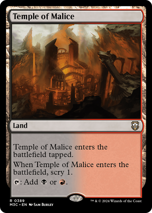 Temple of Malice [M3C-389] Foil - Modern Horizons 3 Commander