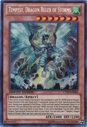 Tempest, Dragon Ruler of Storms (CT10-EN004) Limited [2013 Collectors Tins]