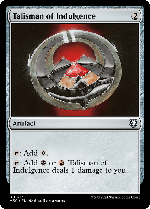 Talisman of Indulgence [M3C-312] Foil - Modern Horizons 3 Commander