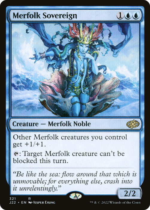 Merfolk Sovereign [J22-321] - Jumpstart 2022