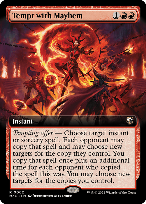 Tempt with Mayhem (Extended Art) [M3C-062] Foil - Modern Horizons 3 Commander