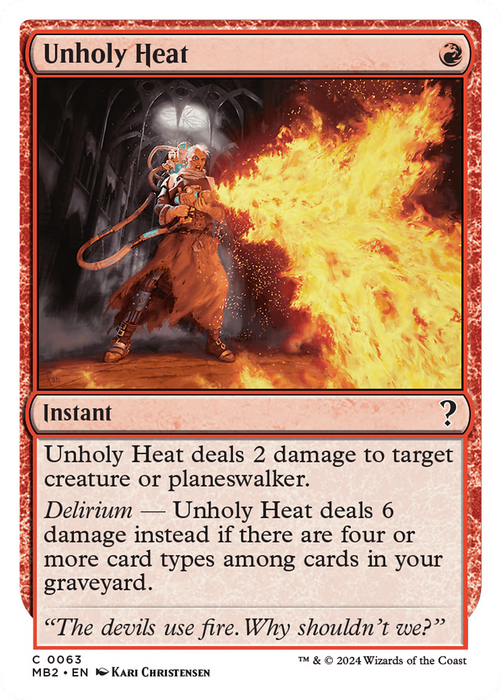 Unholy Heat [MB2-063] - Mystery Booster 2