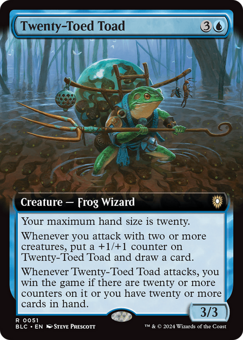 Twenty-Toed Toad [BLC-051] Foil - Bloomburrow Commander