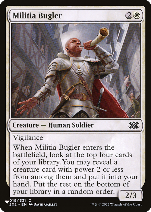 Militia Bugler [PLST-2X2-19] - The List