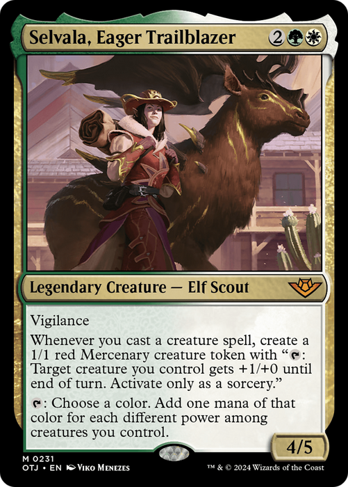 Selvala, Eager Trailblazer [OTJ-231] Foil - Outlaws of Thunder Junction