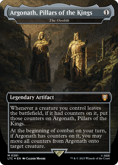 The Ozolith / Argonath, Pillars of the Kings (Borderless) [LTC-381] Foil - Tales of Middle-earth Commander